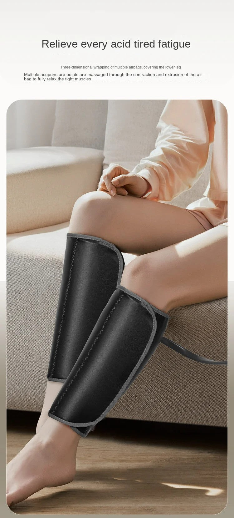 Electric Leg Massager – Pain Relief with Kneading Therapy