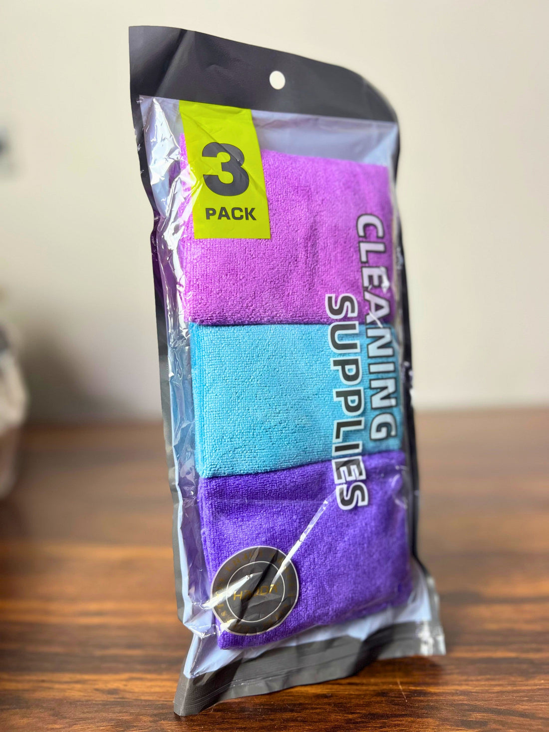 3-Pack Microfiber Cleaning Cloths – Lint-Free, Streak-Free Towels for Kitchen, Car, Glass & Home