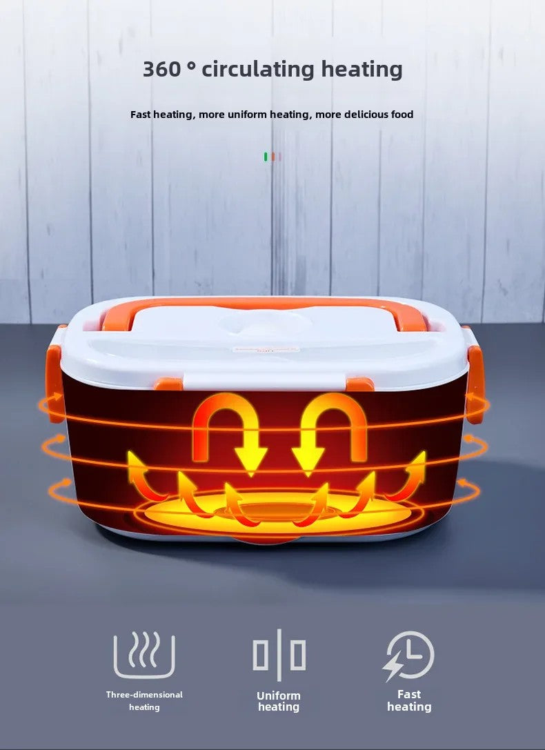 Portable Rechargeable Electric Lunch Box Heated Insulated Lunch Box