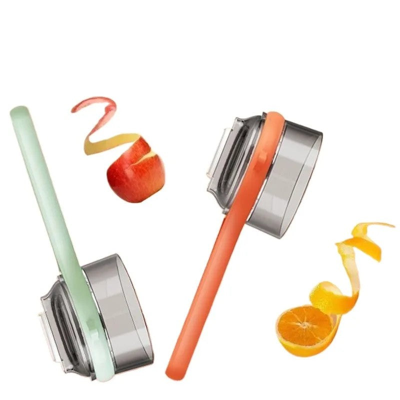 New Potato Peeling Knife Vegetable Peeler with Peelings Storage Bucket Multi-Function Fruit Planing Scraper Kitchen Tools Gadget