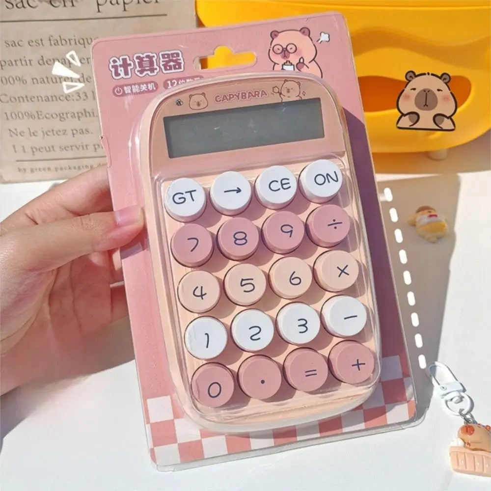 Capyabara Electronic Calculator 12-digit Mini Keyboard Calculator