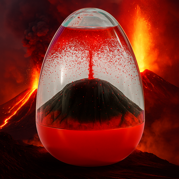 Erupting Lava Volcano Display – Stress Relief Decoration
