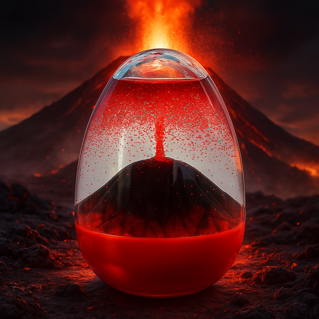 Erupting Lava Volcano Display – Stress Relief Decoration