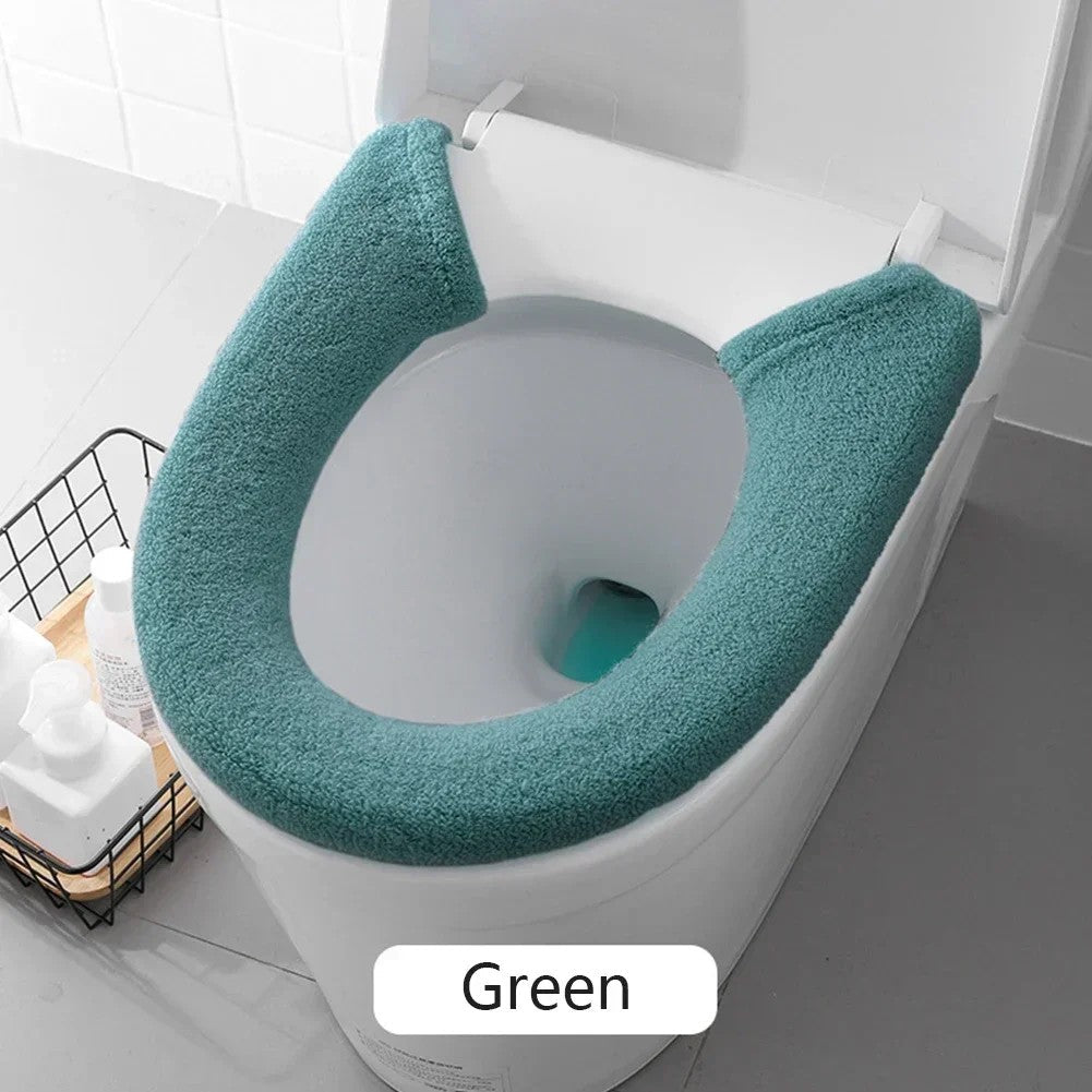 Thickened Toilet Washable Soft Warmer Mat Cover Pad Cushion Cover