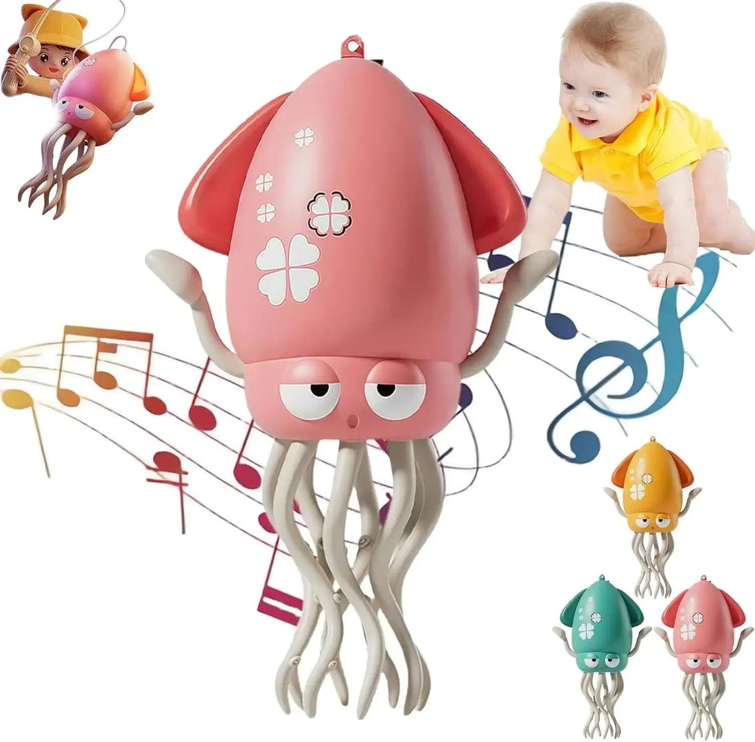 Funny Electric Auto-Avoid Octopus with Led Lights Music Electric Crawling Octopus Stress Relief Gift Interactive Robotics Gags