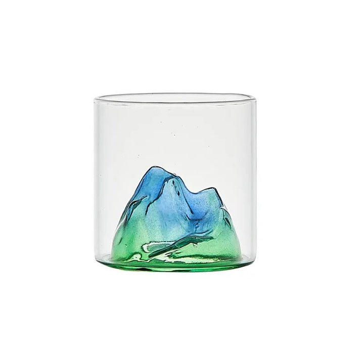 3D Mountain Glass Cups Japanese Fuji Mountain Whiskey Rock Glass Vodka Tumbler Wine Cup Milk Juice Drinking Glasses Drinkware