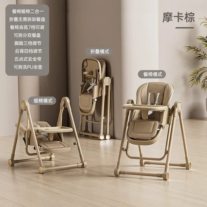 2-in-1 Foldable Sitting and Rocking Children's Dining