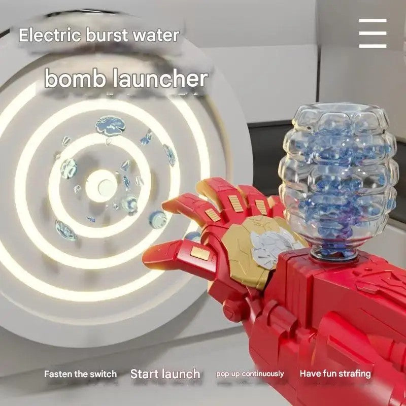 New outdoor electric burst gel ball toy gun cyber hero mechanical arm launch children's gift