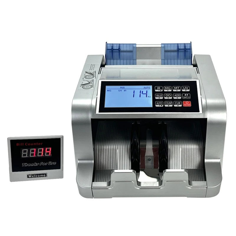 1100D2 Money Counting Machine Multi Currencies, Cash Detector