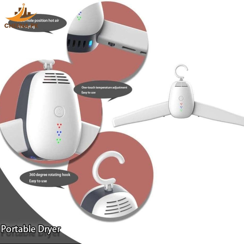 "Multi-Functional Folding Dryer Hanger – Portable Clothes Drying Rack