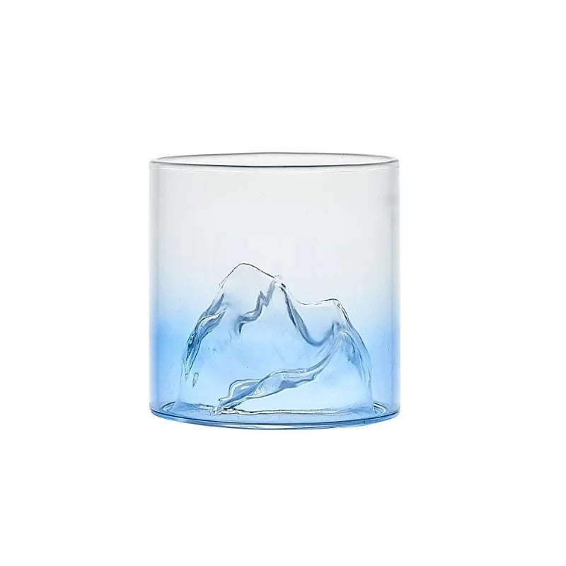 3D Mountain Glass Cups Japanese Fuji Mountain Whiskey Rock Glass Vodka Tumbler Wine Cup Milk Juice Drinking Glasses Drinkware