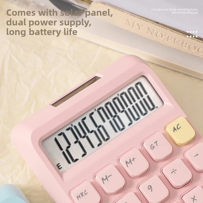 2025 New Solar Calculator with High Aesthetic Value Cream Colored