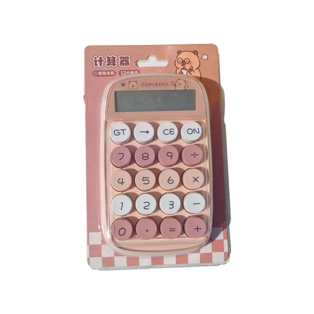 Capyabara Electronic Calculator 12-digit Mini Keyboard Calculator