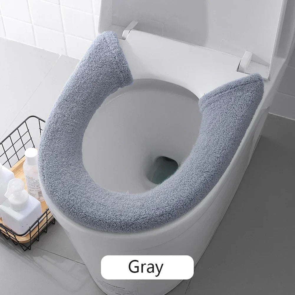 Thickened Toilet Washable Soft Warmer Mat Cover Pad Cushion Cover