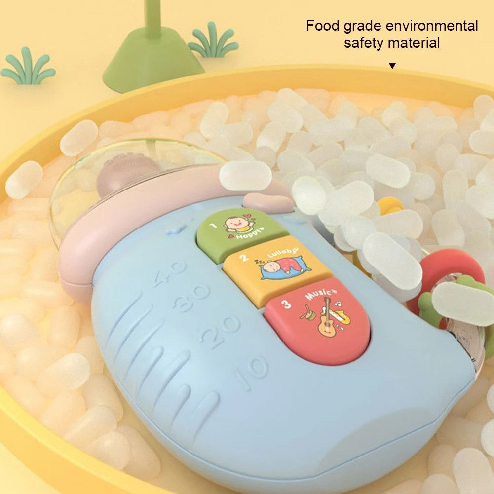 Baby Feeder Musical Feeding Bottle Pacifier Newborn Soft Teether