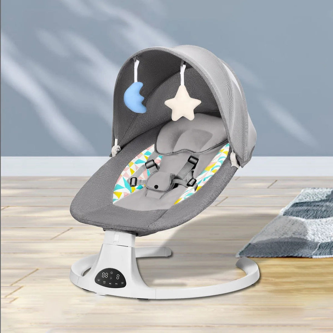 Baby Rocking Chair Electric Sleeping Basket Baby Electric Bassinet Smart Rocking Chair for Children Electric Baby Swing
