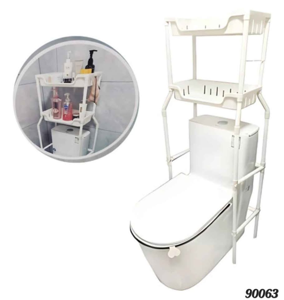 High Capacity Bathroom Commode Storage Rack | Multi-Layer Organizer Shelf