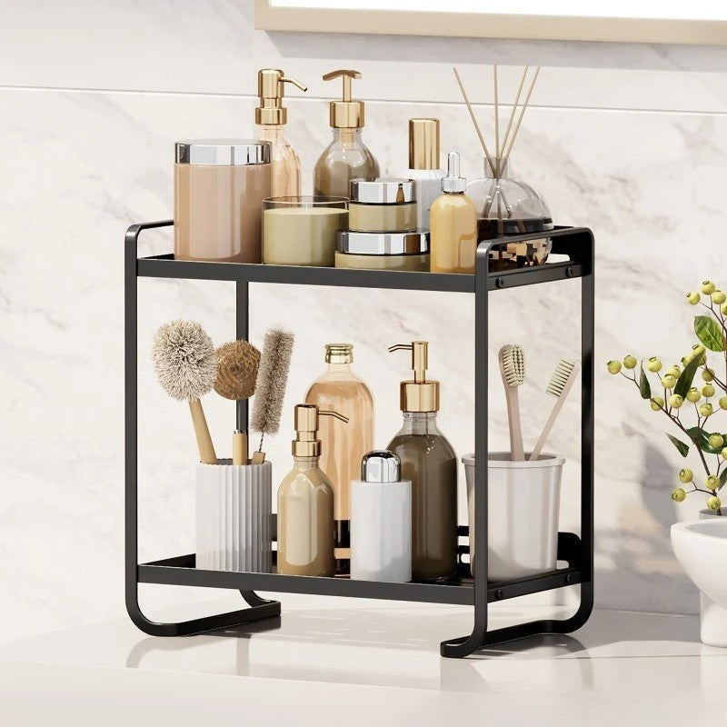 Cosmetics storage box, desktop dresser, bathroom sink rack