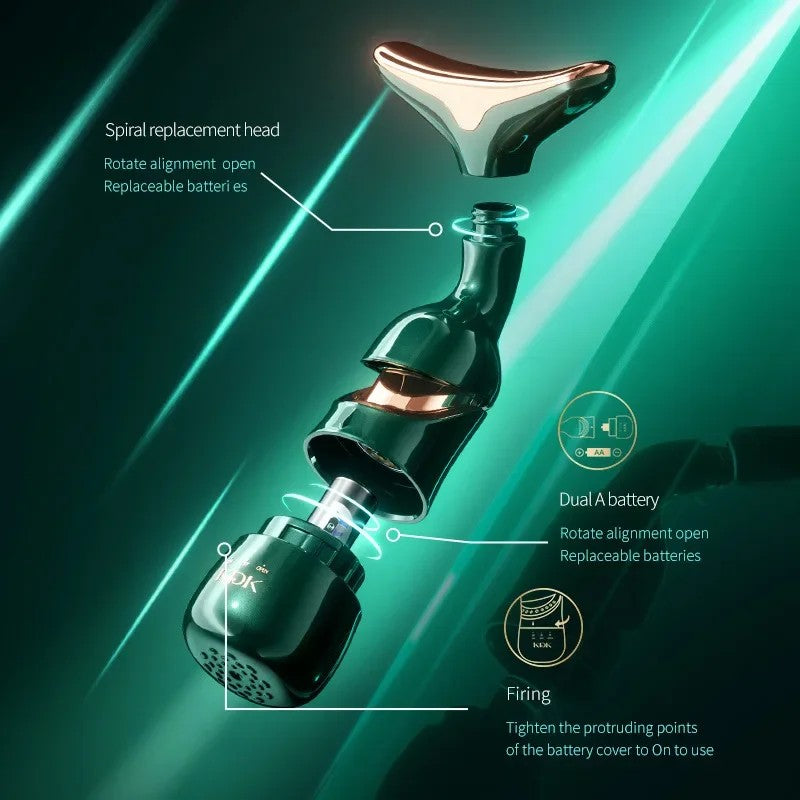 Neck Facial Lifting Massager 3IN1 Device Microcurrent Reduce Double Chin Vibration Face Anti Wrinkles Tightening Skin Care Tools