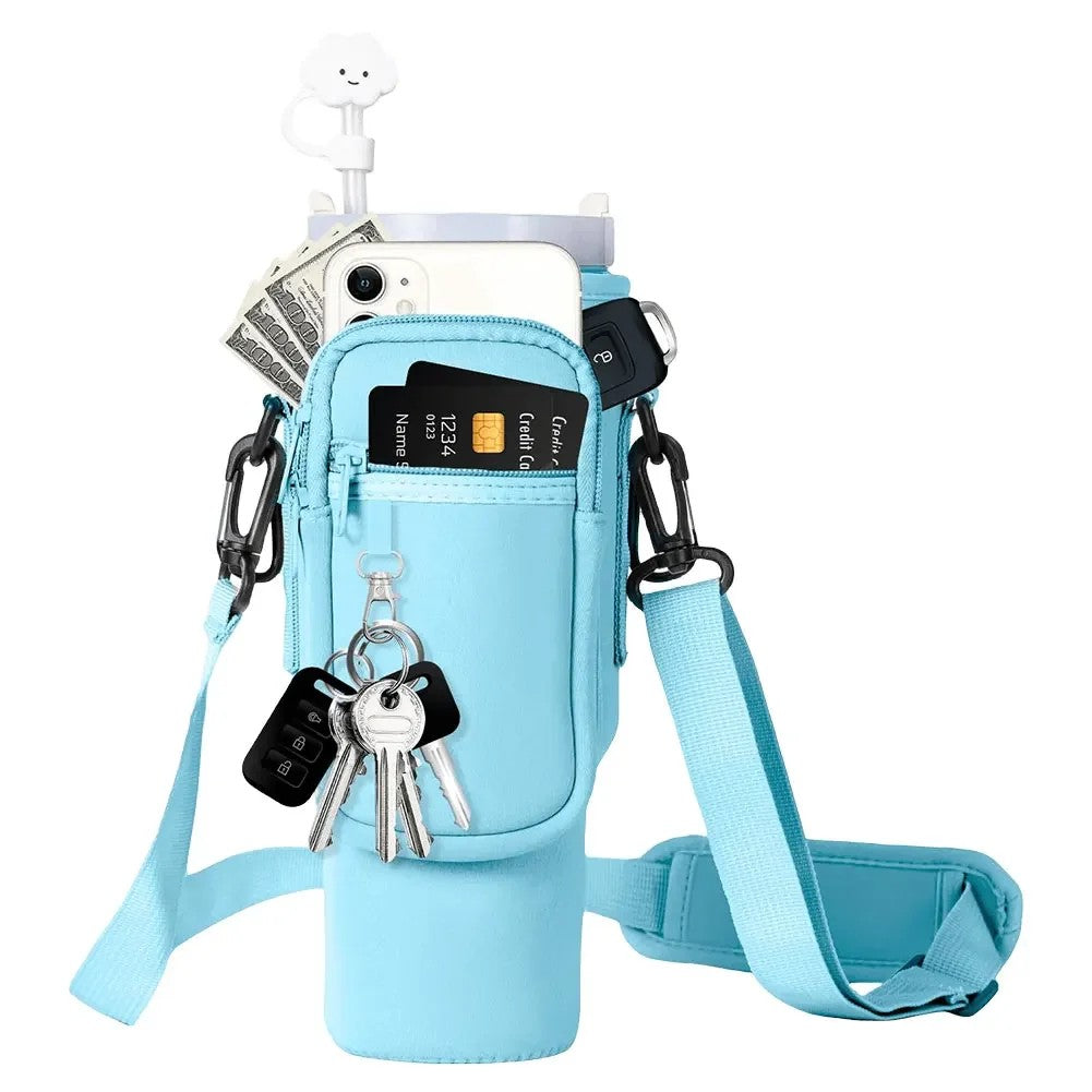 40oz Neoprene Water Bottle Carrier Bag For Quencher Cup Sleeve