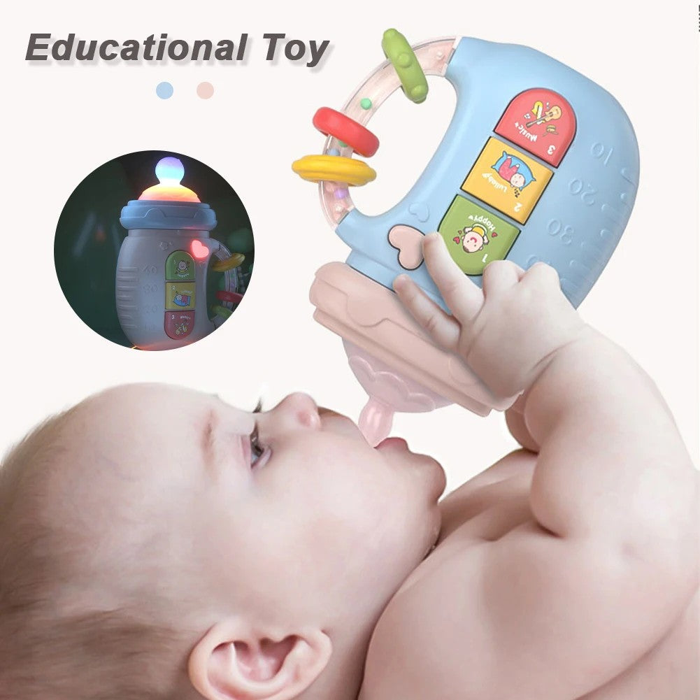 Baby Feeder Musical Feeding Bottle Pacifier Newborn Soft Teether