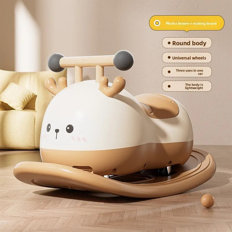 1-3-year-old Children's Peanut Cart Baby's First Birthday Gift Anti-rollover Baby Walker