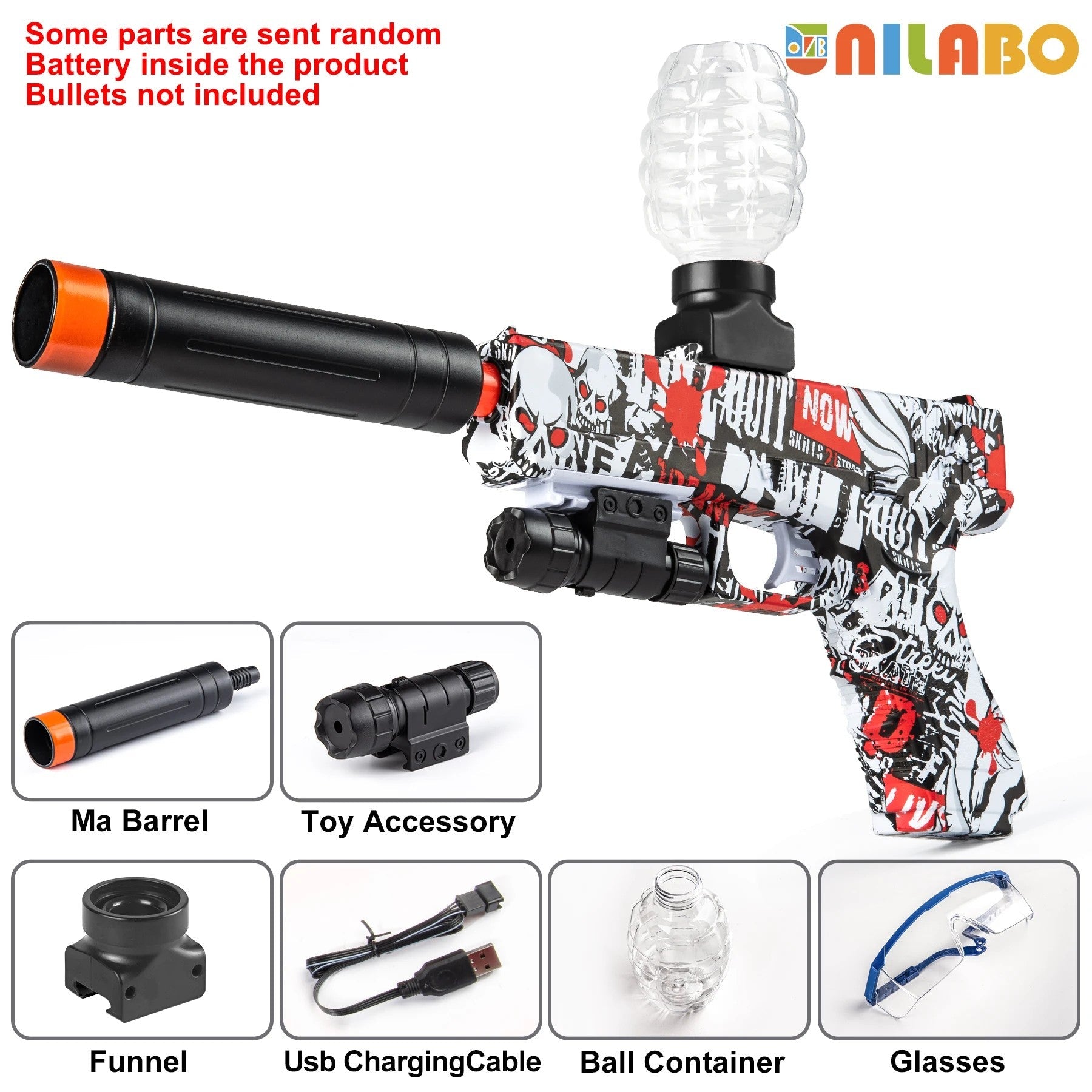 New Electric Blaster Gun Toy, High Precision Shooting, Party Game - Halloween Thanksgiving Christmas Gift