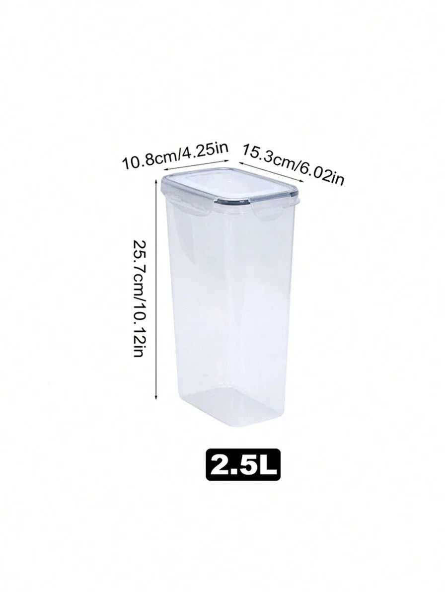 1/3/5/7pcs Food Storage Jars Reusable Plastic Food Sealed Jars