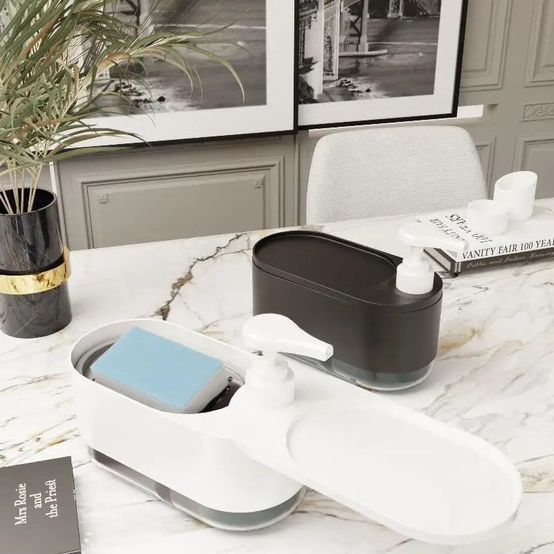 Dishwashing Liquid Press Manual Press Soap Box Hand Soap And Dish Soap Dispenser For Kitchen Sink Detergent Dispenser