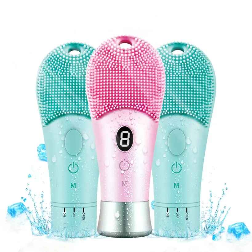Electric Ultrasonic Skin Sonic Scrubber Facial Brush Cleaner