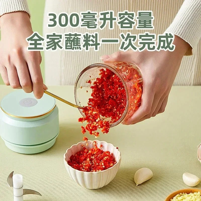 Hot SalesMini Electric Garlic Masher Multi-function USD Rechargeable Food Blender Small Kitchen Aid Mixer Meat Grinders