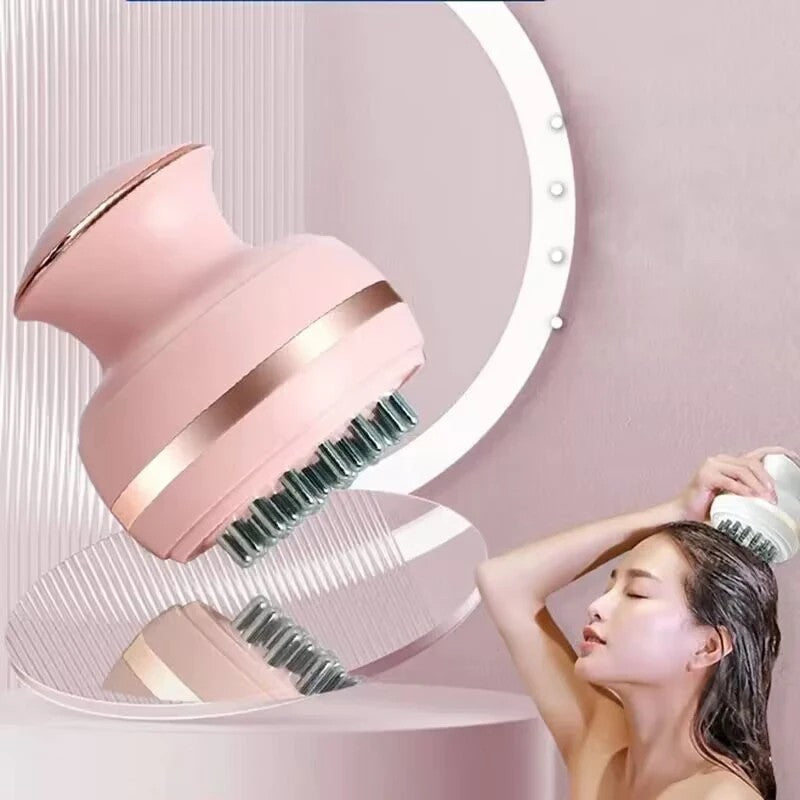 Electric EMS Head Massager Wireless Scalp Massage Promote Hair Growth Kneading Vibration Deep Tissue Relax Body Health Care Tool