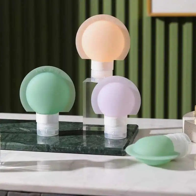 3PCS/set Portable Travel Bottles Soft Silicone Lotion Container Squeeze Tube Empty Bottle Cometic Shampoo Soap Refillable Bottle