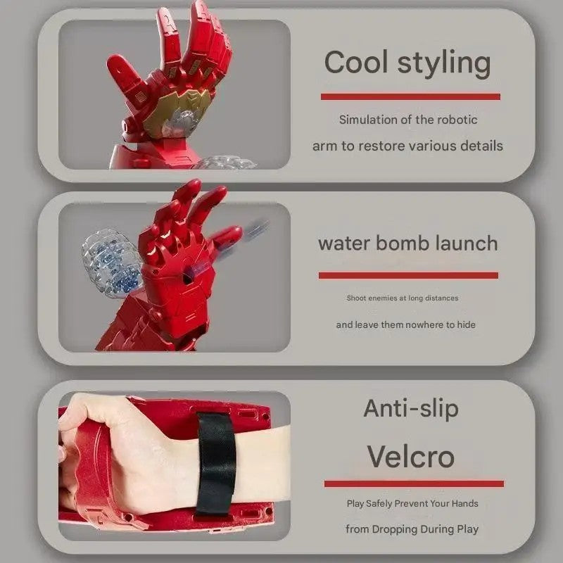 New outdoor electric burst gel ball toy gun cyber hero mechanical arm launch children's gift