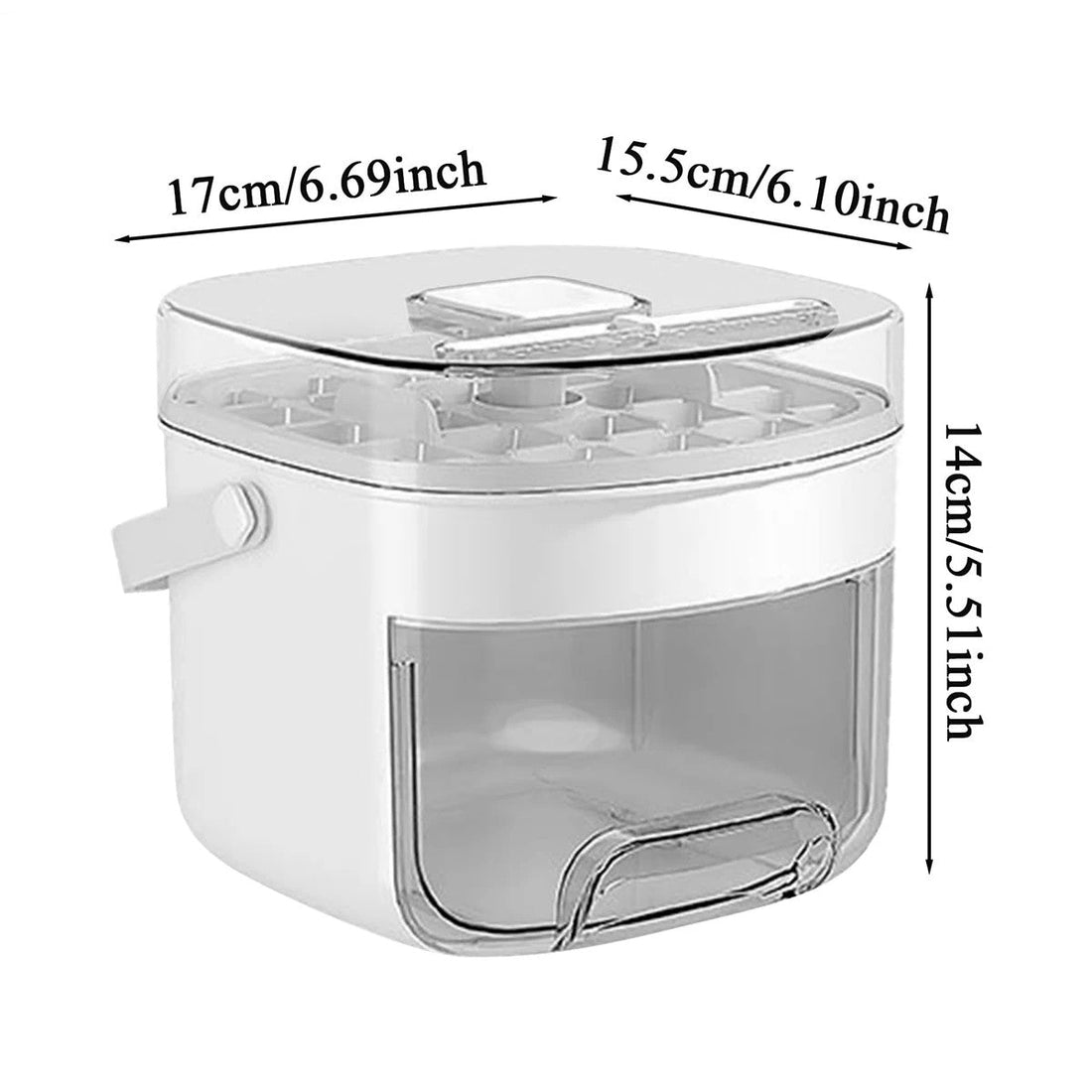 Ice Freezer Tray,Chilling Cube Maker Bin | Large Capacity Ice Making Supplies