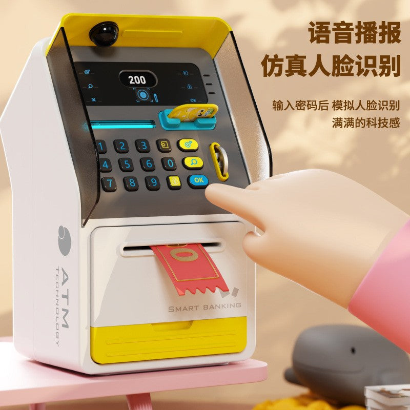 New ATM Machine Safe Box Money Bank Electronic Piggy Bank Automatic Code Key Lock