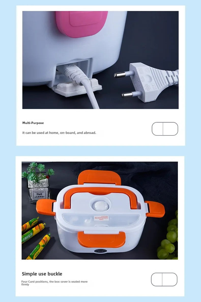 Portable Rechargeable Electric Lunch Box Heated Insulated Lunch Box