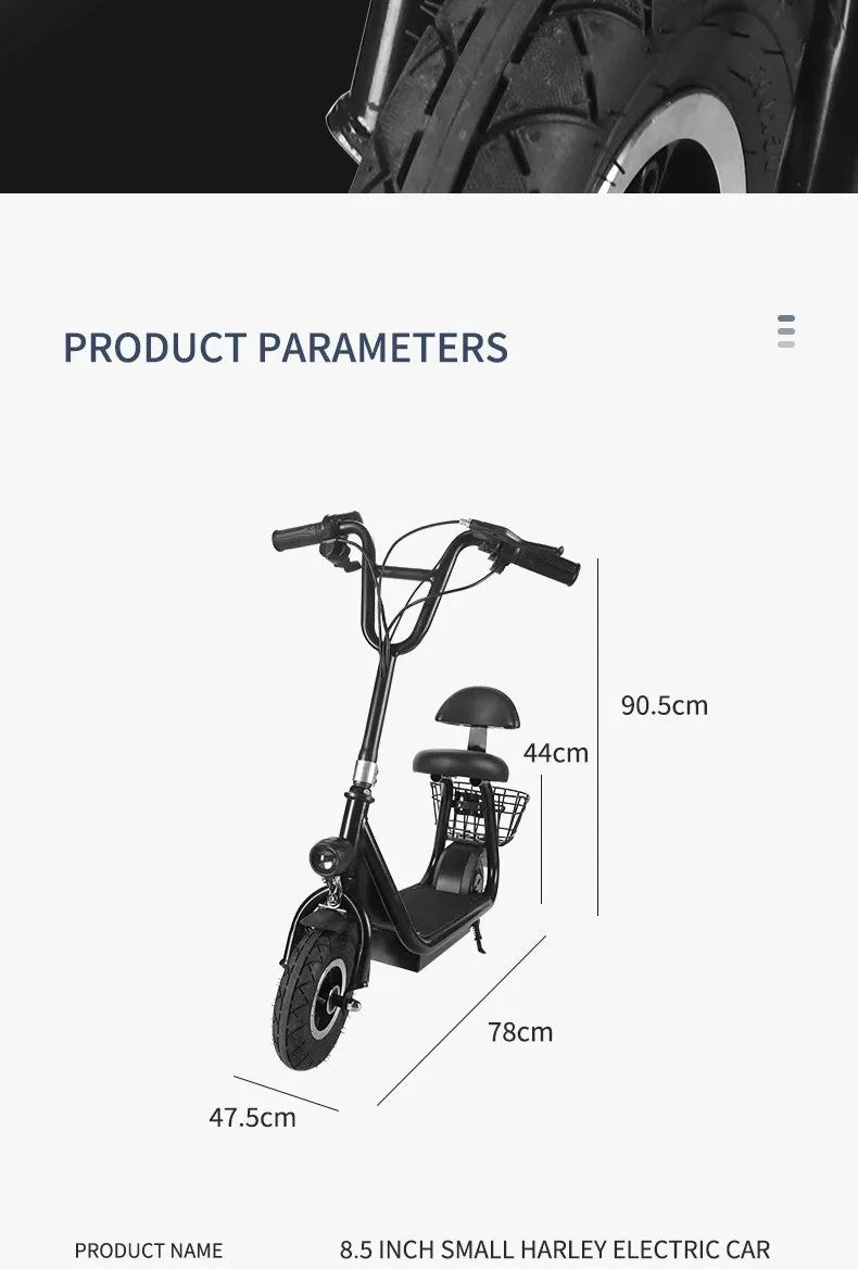 Mini electric scooter 8 inch lithium battery small electric car