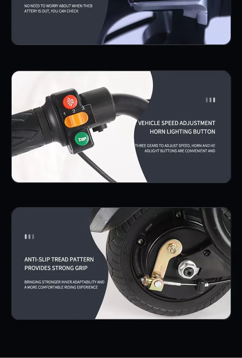 Mini electric scooter 8 inch lithium battery small electric car