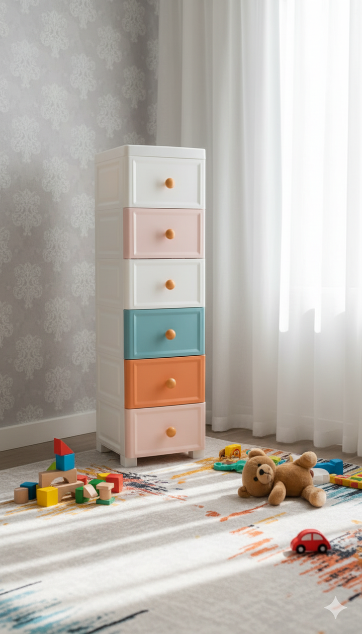 Storage Cabinet Drawer Type Kitchen Gap Plastic Storage Rack Toilet Narrow Storage Cabinet