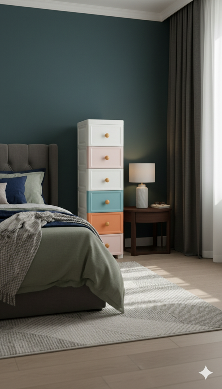 Storage Cabinet Drawer Type Kitchen Gap Plastic Storage Rack Toilet Narrow Storage Cabinet