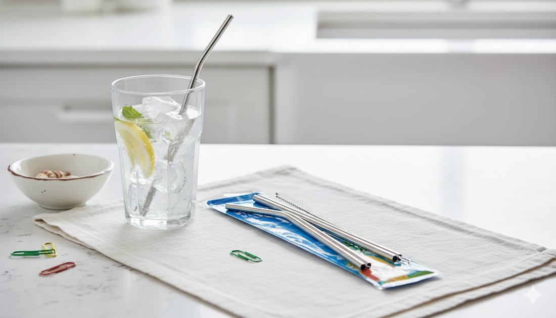 Creative Cocktail Straws Set 201 Stainless Steel Colorful Bend Head Drinking Straws Outdoor Dining Utensils from China