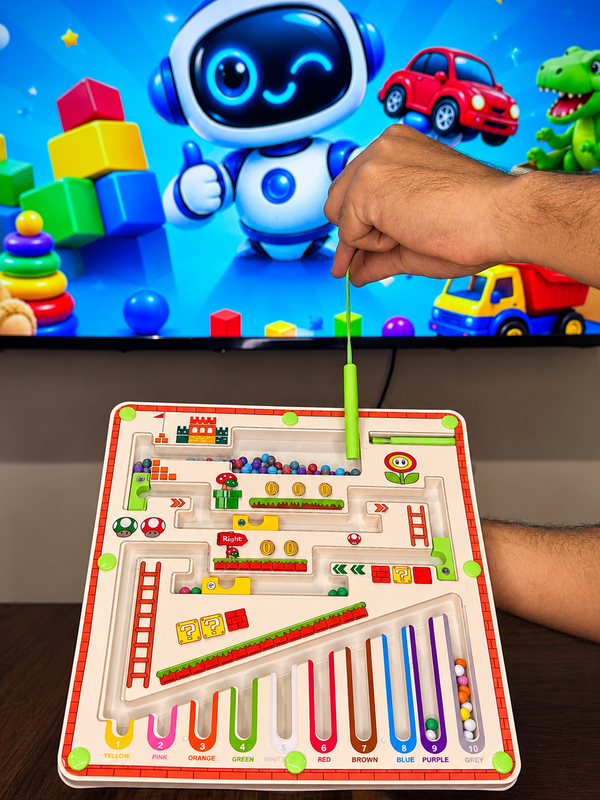 Wooden Magnetic Maze Beads Board For Kids |