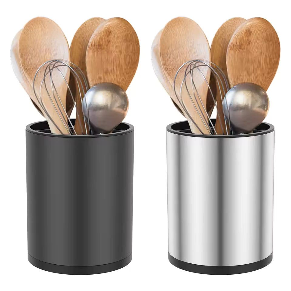 Stainless Steel Kitchen Utensil Set Draining Storage Box