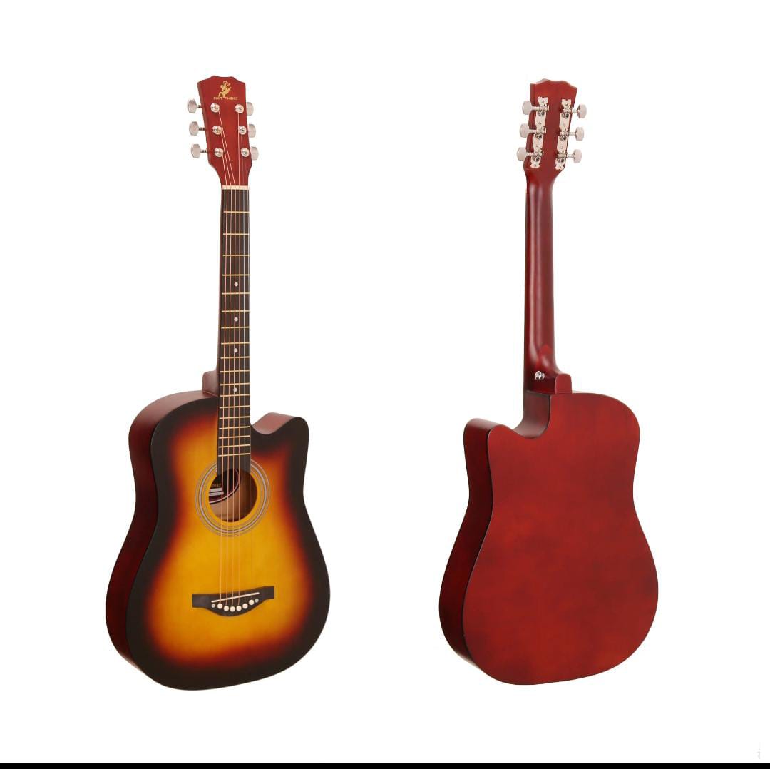 Premium Wooden Acoustic Guitar 38 Inch | Professional Cutaway Design for Beginners & Musicians