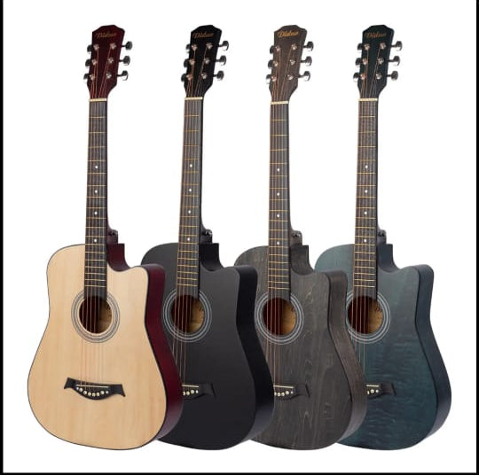 Premium Wooden Acoustic Guitar 38 Inch | Professional Cutaway Design for Beginners & Musicians