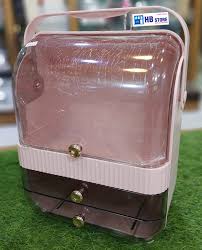 New Cosmetics Storage Box Premium Desktop Storage Dust-proof Skin Care Products Dresser Box Multi-layer Transparent Shelf