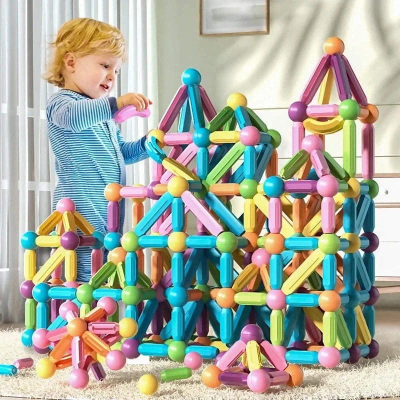 25 pcs Magnetic Blocks Toy for Kids | Magnetic bar blocks Educational and Stimulating Magnetic Toy for Kids