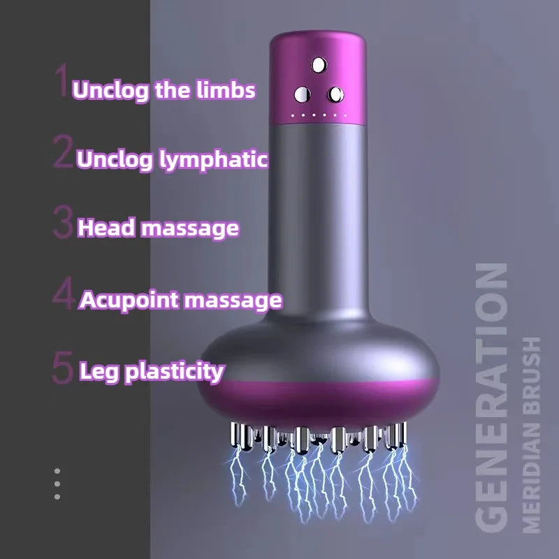 Massager Body Shaping Heating Meridian Scraping brush massager