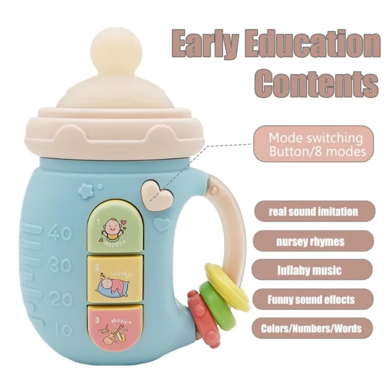 Cute Baby Bottle with Portable Diaper Changing Pad